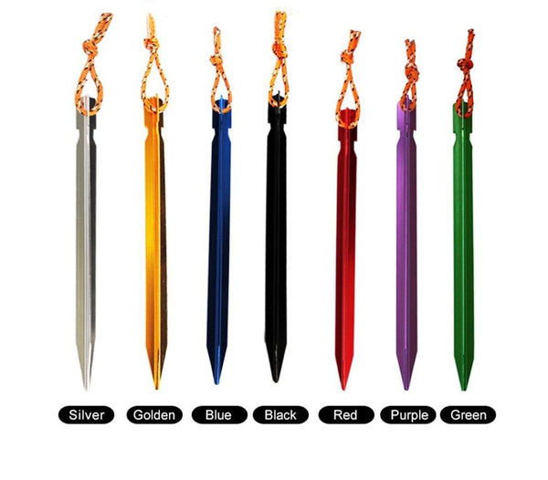 Camping Accessories, Ropes, Pegs, Stable Tent Nail, Aluminum Tent Hook,  Rope Tensioner, Nylon Cord Tent Stakes Pegs Nails With Bag - Temu Germany